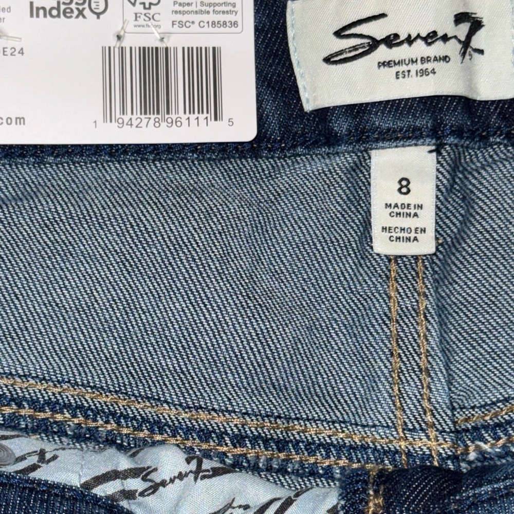 Seven 7 Women’s 90s Straight Leg Jeans Size 8 Divine Wash NWT - Picture 4 of 7